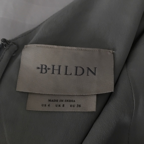 BHLDN Sadia Floral Embroidered Maxi Dress - Grey Fog - Picture 5 of 7